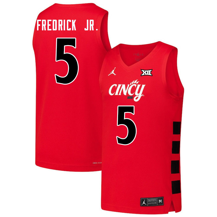 CJ Fredrick Jr. Cincinnati Jersey,Cincinnati Bearcats #5 CJ Fredrick Jr. Basketball Jersey Youth-Red